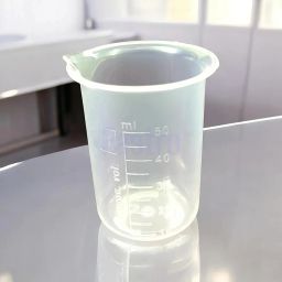 Fastro Set of 5 Transparent Plastic Measuring Beakers – Beaker Mugs Cups for Home, Kitchen, and Laboratory Use, Featuring 50ml, 100ml, 250ml, 500ml and 1000ml Sizes for Liquid & Solid Measurements image 4