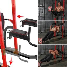 Bodylean Fitness Heavy Duty Pull Up Bar Dip Stand Power Tower Multi-Function Home Workout Equipment for Pull Up/Dip/Squat/Bench Press | Transform Your Fitness Routine with the Chin Up Dip Machine - Versatile, Space-Saving, and Effective image 1