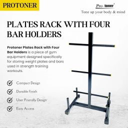 Protoner Plates Rack with four bar holders image 1