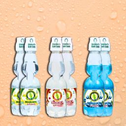Shankar'a-Goli Soda – Assorted Pack of 6 | Soft Carbonated Drink | 2 x Lemon, 2 x Lychee, 2 x Blueberry | 6 Bottles x 200ml | Contains Added Flavours image 1