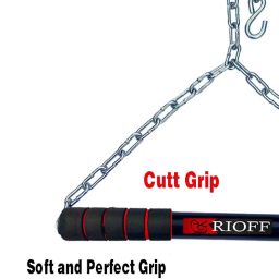 Rioff® Hanging Pull Up Bar for Height Increaser and Pull Exercise with Heavy Chain With Weight Lifting Gloves 6FT image 3