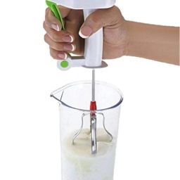 Nexellar Manual Hand Press Blender- Powerless Hand Blender Press and Relax Handle for Performance with SS Blade Hand Blender/Beater/Mixer for Coffee, Cream, Egg,Milkshake, Lassi etc image 2