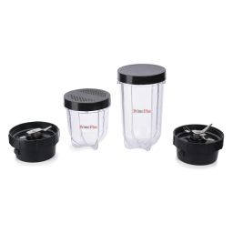 Bullet Juicer Mixer Grinder Jar - Smoothie Maker 350 & 500 ML Versatile Mixer Juicer Jar's,Black image 1