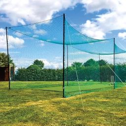 NETYLON 18Ply Cricket Practice Net for Home & Ground, HDPE Nylon Net with UV Protection Easy Setup, Tangle Free Ideal for Bowling & Batting Practice All Weather Net. (Green, 10 Ft * 20 Ft) image 1
