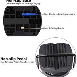 Mini Cycle Pump | Use for Bicycle, Bike, and Other Inflatables | with Meter | Universal Fit | Dunlop Presta Schrader image 1