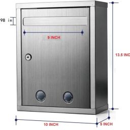 OTIPORTER All in 1 Multipurpose Big Size Letter Box/Complaint Box/Suggestion Box/Donation Box with Lock Table Top or Wall Mount image 4