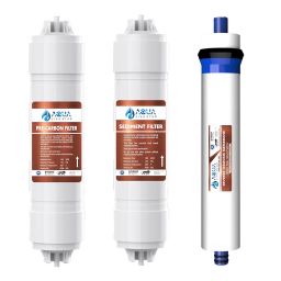 RO Water Purifier Replacement Kit – Complete Filter Set with 80 GPD Membrane, TDS Meter, Flow Restrictor, Tubing & Connectors – Ensures Pure, Safe & Healthy Drinking Water image 1