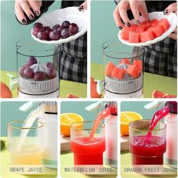 𝐒𝐩𝐞𝐜𝐢𝐚𝐥 𝟏𝟎 𝐘𝐞𝐚𝐫𝐬 𝐖𝐚𝐫𝐫𝐚𝐧𝐭𝐲 Portable Electric Citrus Juicer – Compact & Powerful Motor Juice Extractor for Oranges, Fruits & Smoothies – Easy One-Touch Operation & Detachable image 3