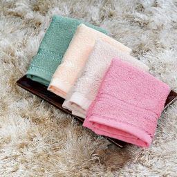 Luxury Pack of Cotton Pieces Face Towel | Hanky | Ultra Soft | Extra Absorbent, Small Size: 25' × 25' cm (Multicolour, Set of 6) image 2