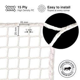 Bird Net for Balconies (10x6 Ft), Anti Bird Control Net, Heavy Duty HDPE Mesh Net for Garden, Balconies, Installation Kit Included image 4