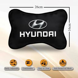 avirons Soft Car Neck Rest Pillow Cushion Set Headrest Pain Relief Support with Adjustable Strap | Car Seat Neck Pillow for All Type Seat |Head Rest Pillow for All Type Seat image 2