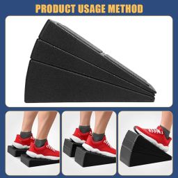 Proberos® 3PCS Squat Wedge Set, Adjustable Height & Tilt Exercise Wedges for Squats EPP, Wedge Block Slant Board, Yoga Foam Wedge Blocks, Incline Board Platform For for Squats, Yoga, Calf Stretches image 2