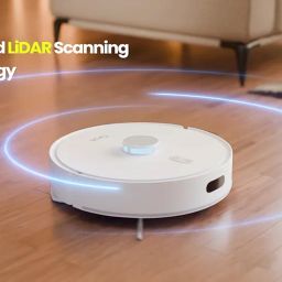 TIRON TRV 20 Max Robotic Vacuum Cleaner for Home Use Wet and Dry with Mop | 5000 Pa Suction, Advance LiDAR Navigation, 2600mAh Battery, Auto Dust Disposal,Smart App Google and Alexa Voice Control image 1