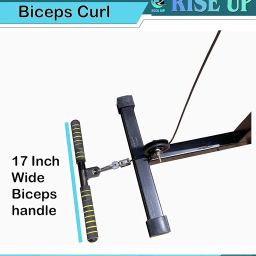 RISE UP � LAT Pull System Top Bottom Pulley Machine with Rowing, Biceps, Triceps & Many More Exercise Load 200 kg image 2