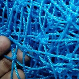 Nylon 70x10 Feet Ground Boundary and Practice Cricket Net (Blue) image 3