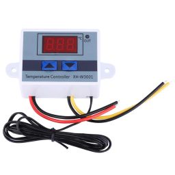 Hexonix XH-W3001 Digital Display Temperature Controller Module 220V 10A LED Thermostat Switch Probe (White) image 4