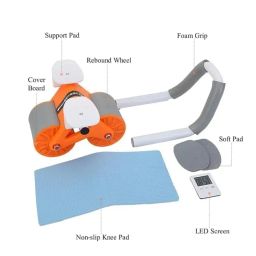 ALN® Upgraded AB wheel Automatic Rebound Ab roller with Elbow Support & digital timer Abdominal Exerciser with Knee Mat Fitness Equipment for Men & Women (Without Mobile holder) Mobile distract you while workout image 5