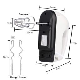 Lapras 180 W 2021 Edition Electric Beater High Speed Hand Mixer Egg Beater for Cake Making and Whipping Cream with 7 Speed Control (White) image 5