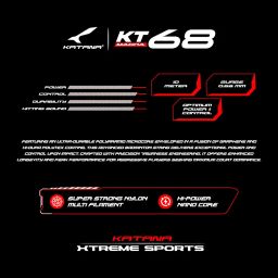 Katana KT-68 Strings 0.66mm | Durability High | Optimum Power & Control Badminton Strings | Available in 5 Different Color (Pack of 2) Navy image 1