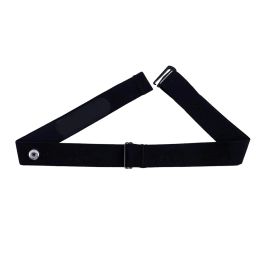 Replacement Heart Rate Monitor Soft Strap Adjustable Elastic Chest Mount Belt Compatible for Polar Garmin Wahoo (Black, M) image 4