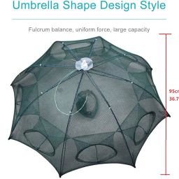 Zorbes®Fishing Net, Fish Net, Bait Fish Trap Net, Cast NetFolded Fish Net Angling Outdoor Appliance(8 Sides 8 Holes) image 2