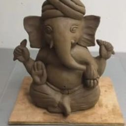 Premium Terracotta Clay for Modeling and Art & Craft Projects| Fine motor skills - Shadu mati - Air Dry Wet Clay for Children & Professional Artists - Ready to Use Natural Eco Friendly Filtered Molding Clay approximate (1Kg) image 3