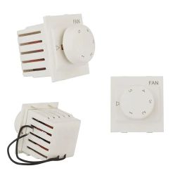 Hi-Plasst (Pack of 2) Socket Modular 2M Switch Type Fan Regulator, 4-Step, Modular Step Type Electronic Regulators for Fan for Home & Offices (L*B = 5 * 4.7cm) Capacitor Based image 4
