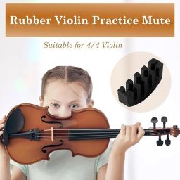 PERLMAN Violin-Viola Rubber Practice Mute image 1
