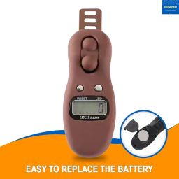 FreshDcart FDCA664 Manual Hand Finger Digital Counting Machine Digital Finger Counter with Large Digital LCD Display for Activities, Meditation, Mantra Chanting Counting (Brown, Pack of 1) image 3