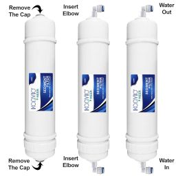 Konvio Neer Inline Sediment Filter and 2 Elbow Connector for RO Water Purifier image 1