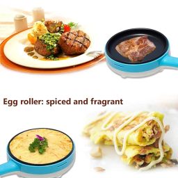 Multifunctional 2 in 1 Electric Egg Boiling Steamer Egg Frying Pan Egg Boiler Electric Automatic Off with Egg Boiler Machine Non-Stick ElectricEgg Frying Pan image 1