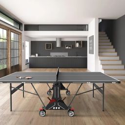 STAG WITH DEVICE STLTH Series Performance Table Tennis Table | Full Size Professional Table with Quick Easy Setup | Single Player Playback Mode - (1 Table Cover, 2 TT Rackets, 3 Balls) - 2023 Launch image 5