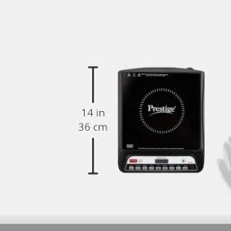 Prestige PIC 20 1600 Watts Induction Cooktop |Indian Menu Option |High Voltage Surge Protection| Automatic Power & Temperature Adjustment|1 year Warranty |Black image 2