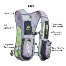 AONIJIE Hydration Packs 5.5L Trail Running Vest with 2L Bladder Reservoir Marathoner Hydro Backpack image 1