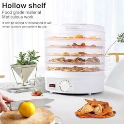 Food Dehydrator with 5 Tray Fruits, Meat Drying Machine, Snacks Food Dryer, Multiple Use, Multi function Kitchen Dehydrator Machine (1Pcs) image 1