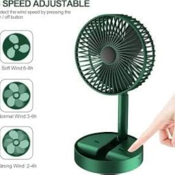 APLIKJA - Portable Mini Fan with Rechargeable Battery, Speed Modes & USB Charging | UltraLite, 360° Rotation, Multi-Clip Function for Home, Kitchen and Travel (Round Fan) image 5