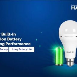 Halonix 14W Emergency Bulb | Rechargeable For Power Cuts Backup : 4Hrs Cool Day Light Pack Of 1 Light, B22D, Led image 5