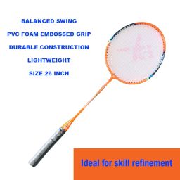 Interminable Badminton Rackets with 3 Feather Shuttles (Multicolour) - Set of 4 0 image 3