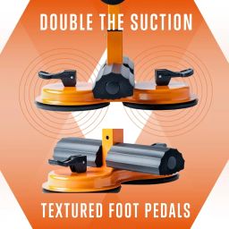 SQUATZ Abs Master - Ultimate Sit Up Machine Foot Holder with Double Suction - Situp Bar Assistance for Ab Workouts, Sit-Ups & Core Exercises - 661 lbs Capacity image 5