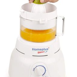 Home Plus Magic 400 Watts Atta Kneader | Food Processor | Cirtus Juicer | Vegetable Chopper | Whisker (White) image 1