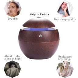 AROMIST Jasmine Fragrance Mushroom Humidifier | Cool Mist Diffuser with Compact Design | Suitable for Bedrooms, Living Spaces, or Work Desks (Dark Brown) image 3