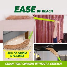 Scotch-Brite No-Dust Broom, Long handle, Easy floor cleaning (Multi-use) image 3