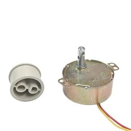ESPtronics 220-240volts AC Synchronous Round Auto Swing Motor with Pully 5/6rpm 4 Watt For, Air Cooler, Robotics etc. image 1