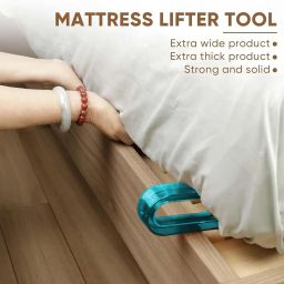 2 in 1 Mattress Lifter Stand & New Bed sheet Tucker Tool (Pack of 2) Durable and Efficient/Ergonomic Handle/Relieves Back Pain/Easy Bed Making Tool Can Tuck Sheets/Holds Mattress Wedge Elevator image 2
