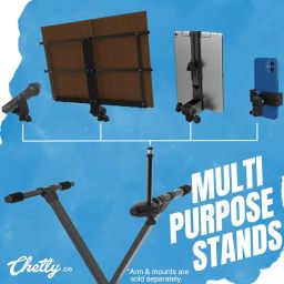 Chetty Adjustable Portable Keyboard Stand Foldable Sturdy Lightweight Height Adjustable Universal Durable AntiSlip Stand for 61-Key 88-Key Piano Studio, and Performances (TT6) image 3