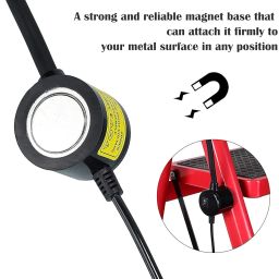Keetoz 10W Sewing Machine Light with 30 LED's,Magnetic Mounting Base for Home Study,Reading Book,Bedside Lamp,Flexible,Night Work,Desk,360 Degree Movable with Toggle Switch –Black Color image 3