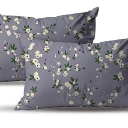 amazon basics EW Bed in A Bag | 1 Comforter | 1 Bedsheet | 2 Pillow Covers | (Violet) image 1