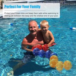 1/3/5/8/10 M Pool Safety Rope and Float Kit, Floating Cordon Pool Safety Divider Float Lines, for Driveways Swimming Areas (Size : 1m/3.3ft) image 3