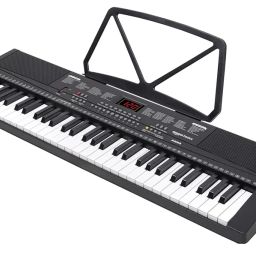 Amazon Basics 61 keys Electronic Keyboard Piano with LED Display | Adapter | Key Note Stickers | Mic | Music Sheet Stand - Works only with adapter (no battery needed) image 2