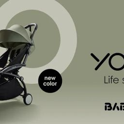 YOYO² Stroller Combo - Lightweight, Compact, Foldable Stroller- Multiple Recline Positions, Travel Friendly, 5 Point Harness - Includes Black Frame with Olive seat Cushion and Matching Canopy image 5
